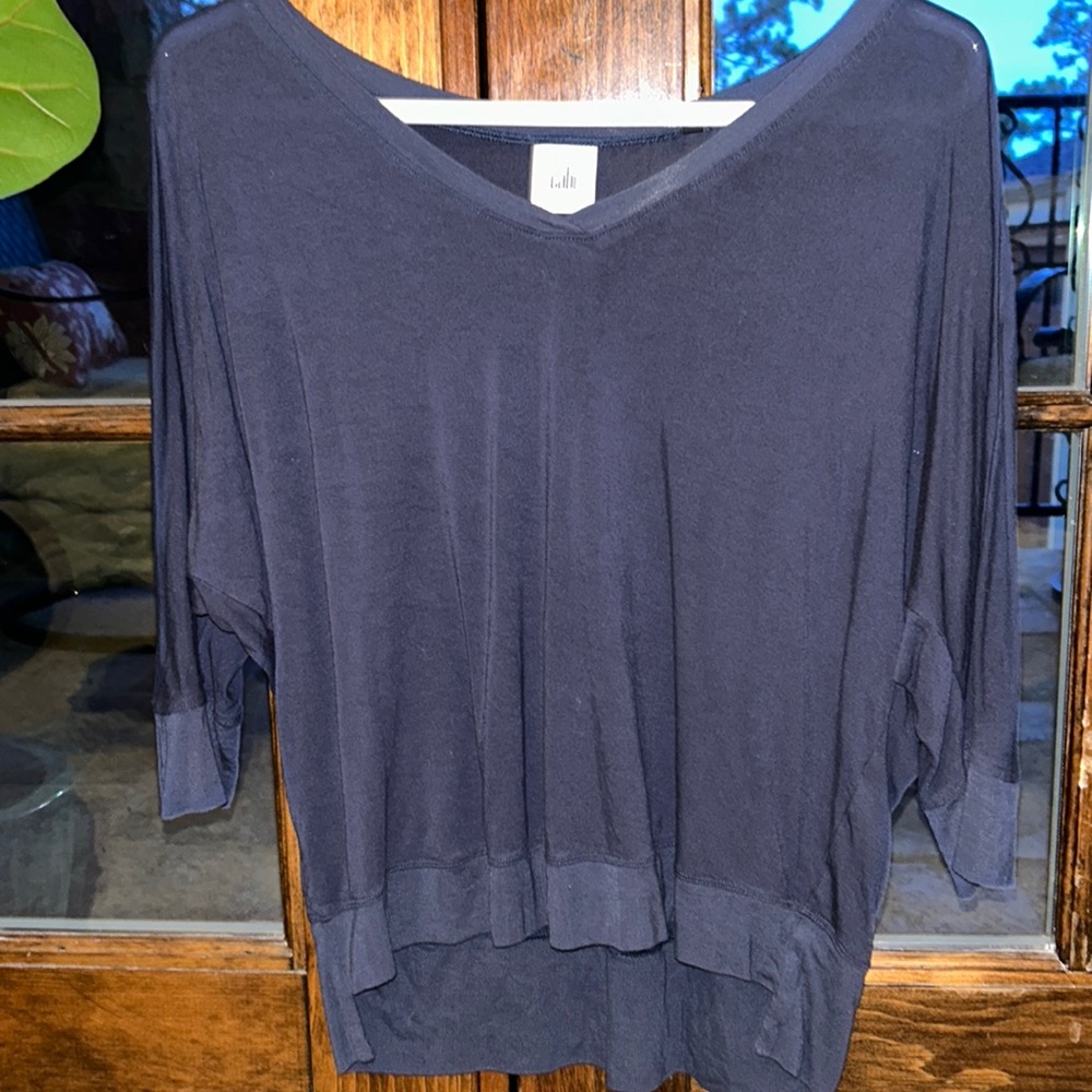 Cabi darker blue shirt.